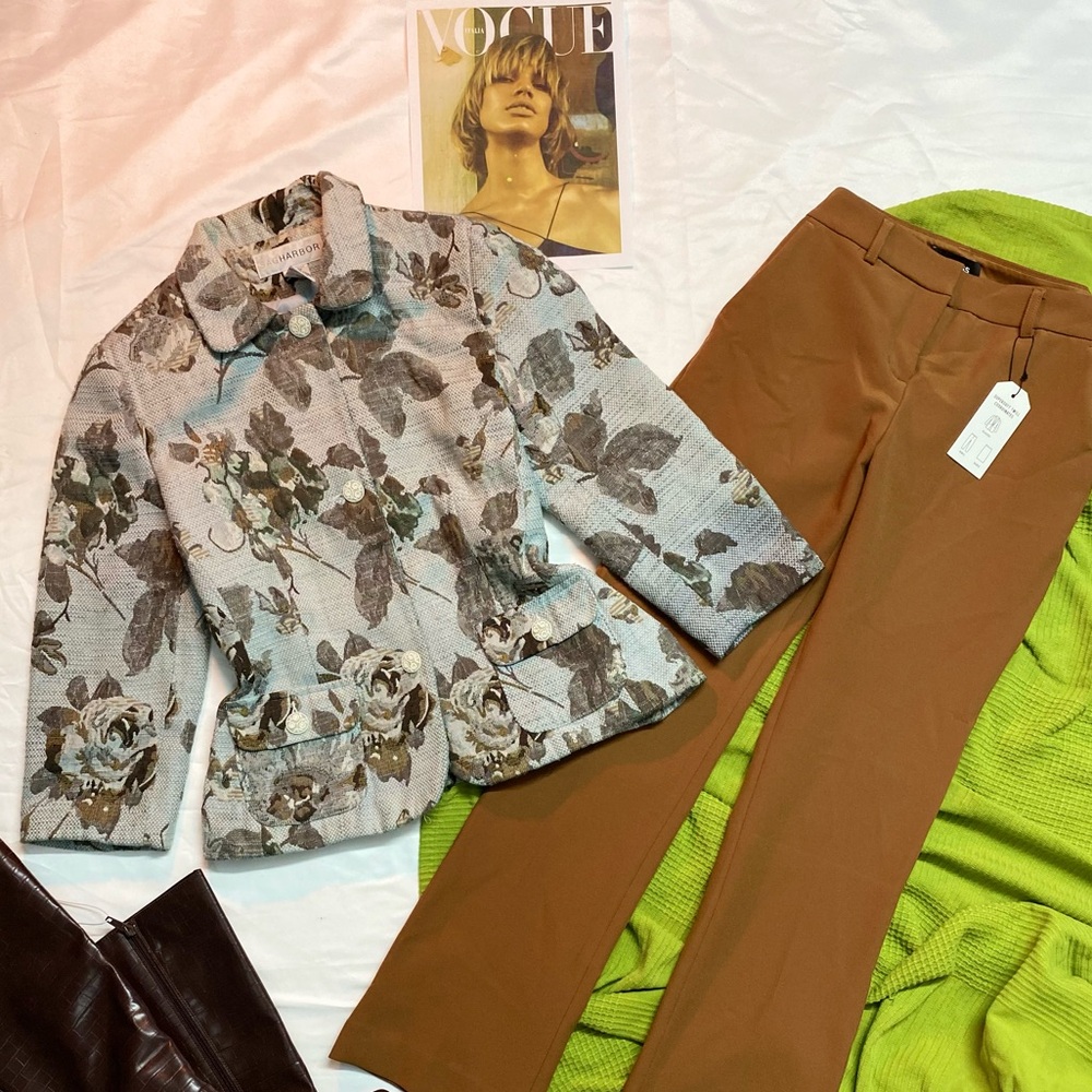Sag Harbor Brown Boot Cut Flare Pants